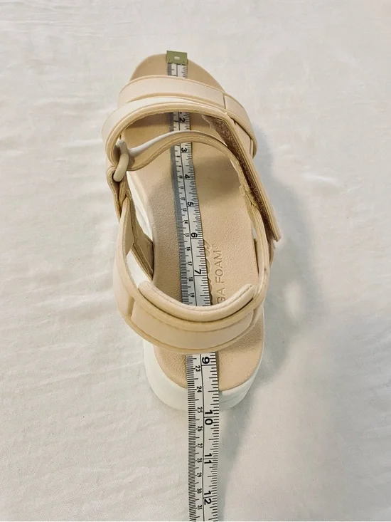 Skechers Tan Platform Sport Sandals - Picture 7 of 9